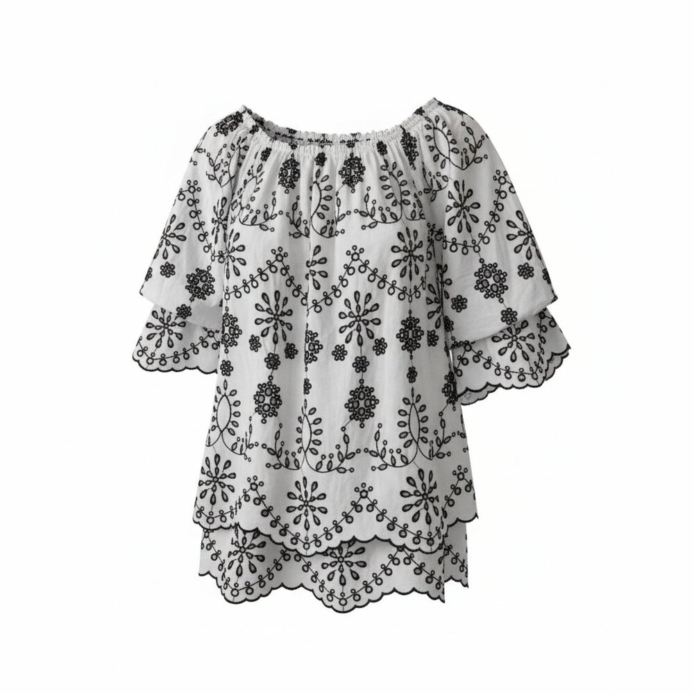 ZARA Trafaluc Collection Mini Dress Off-Shoulder S: XS Boho Coastal Resort - Picture 2 of 13